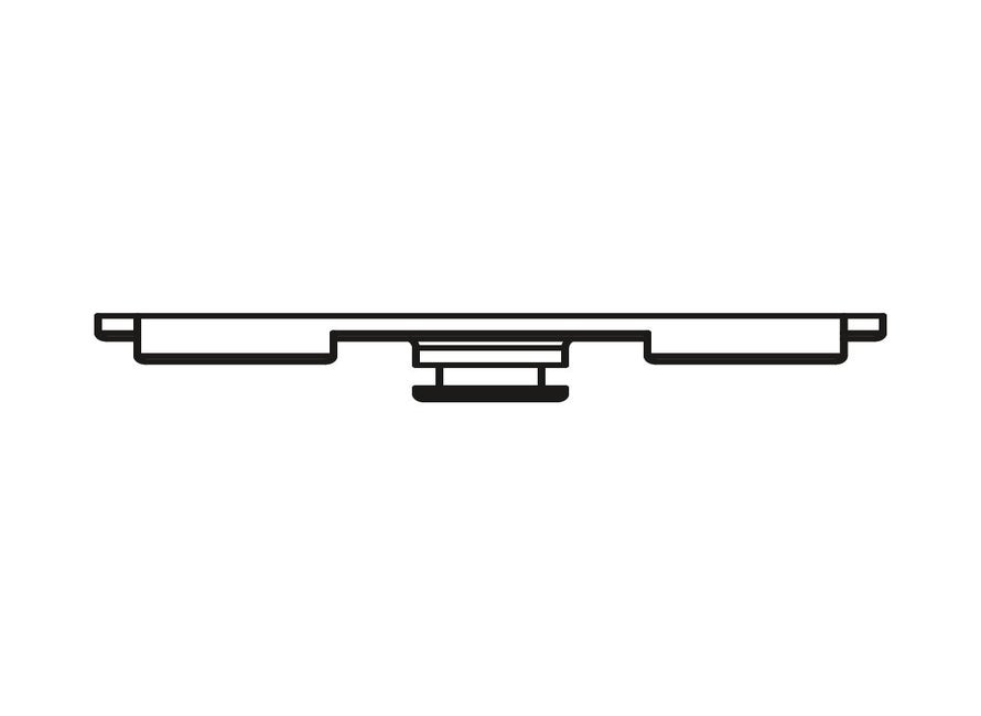 S2 NT/RHS kozijnplaat 50x20 mm tbv