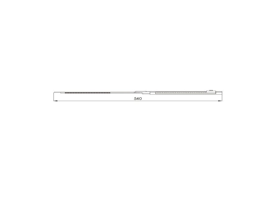 S2 NT vastzetschaar draairaam 540mm