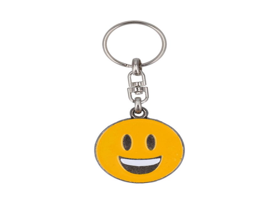 Smiley porte-clé Rire avec dents