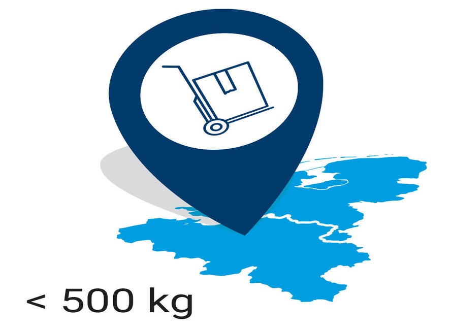 Plaatsing bg of lift incl. /500 kg