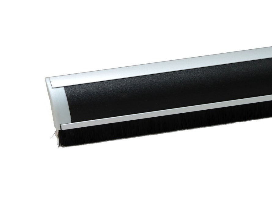 Doorline Tochtstrip Alu Zwart