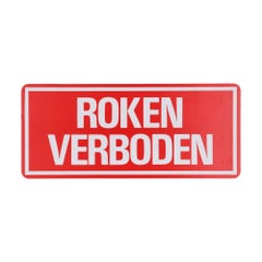 Bord Z145 Roken Verboden