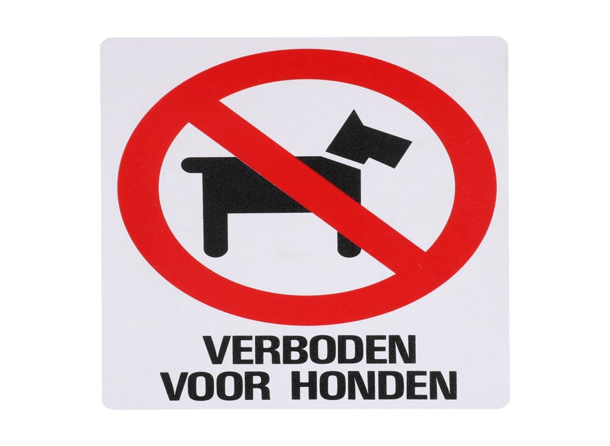 Bord Z154 Verboden Voor Honden