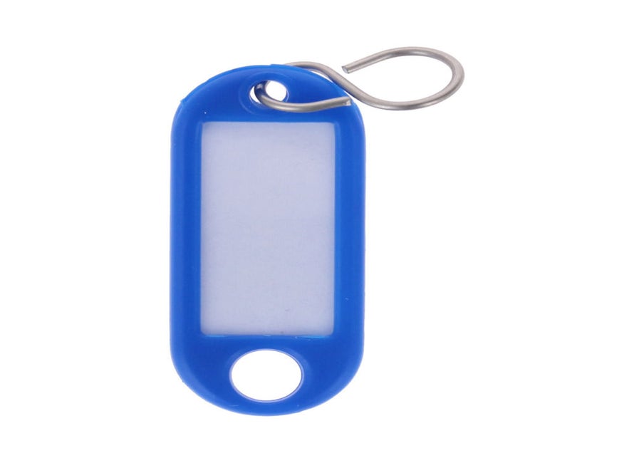 Doos sleutellabels Blauw S-haak