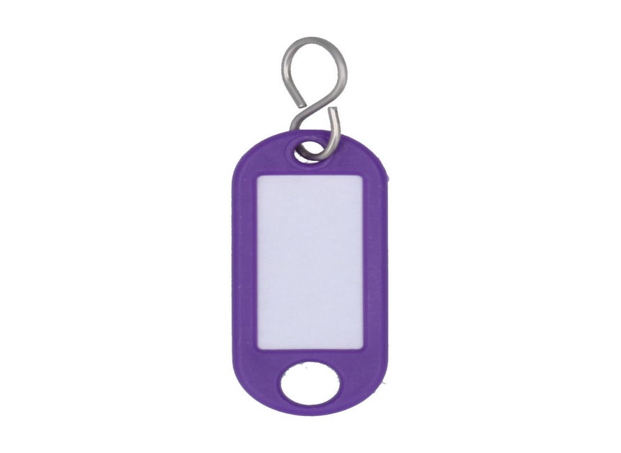 Doos sleutellabels Paars S-haak
