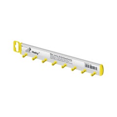 Haky sleutellijst  8 haken geel