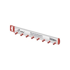 Haky sleutellijst 8 haken rood