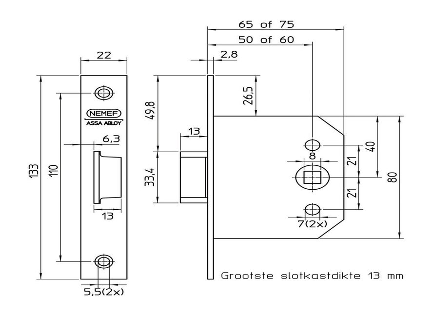 Nemef BSW 55-50 LP LR B