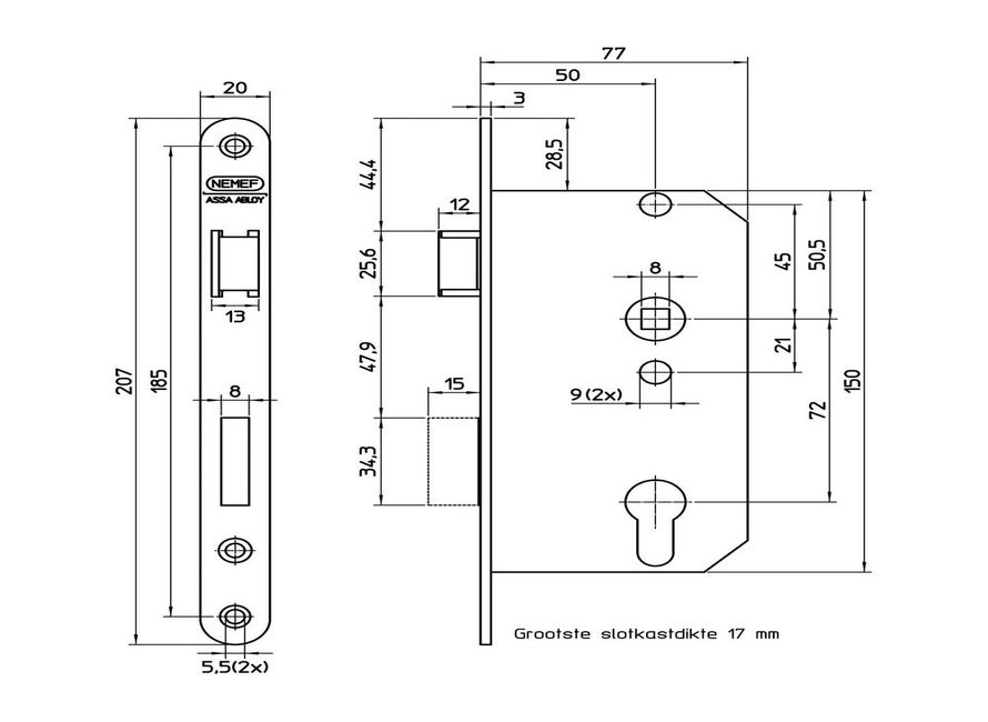 Nemef BSW 549/4-50 PC72 RS