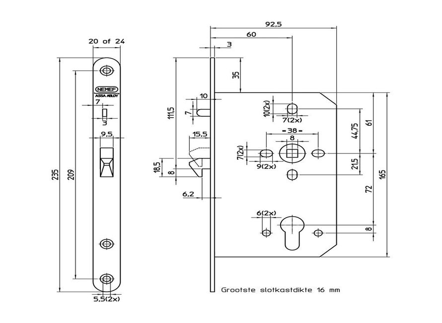 Nemef PSU 629/17-60 PC72 LR