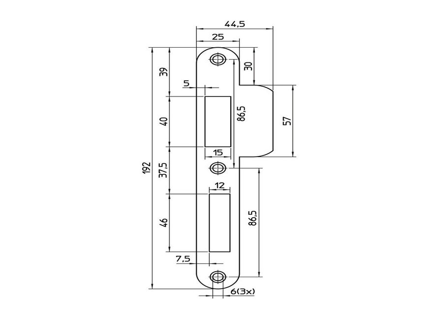 Nemef sluitplaat P646/17 RS RD