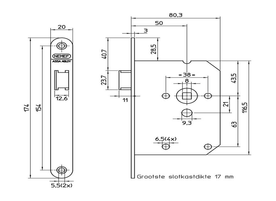 Nemef BSW 1255/17-50 LP LR B