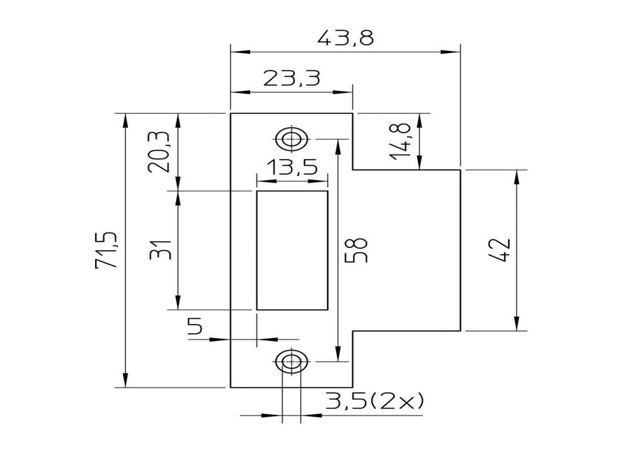 Nemef sluitplaat P1255/12 RH