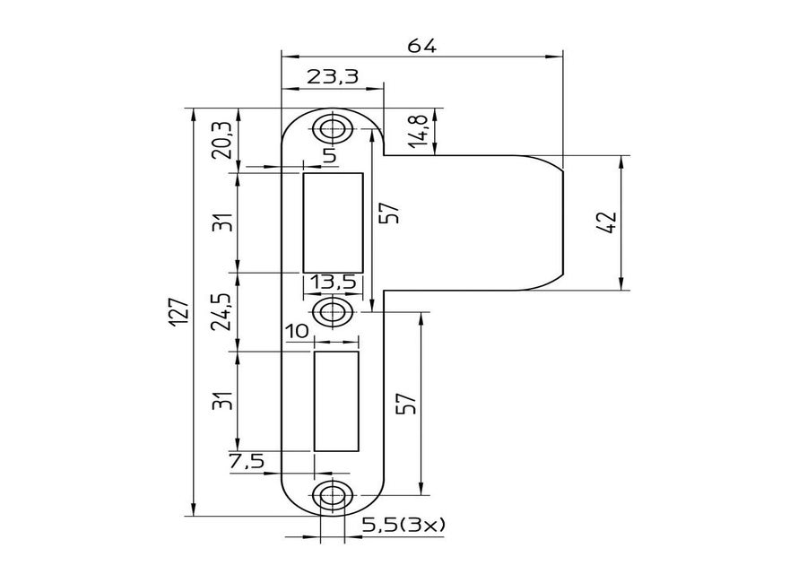 Nemef sluitplaat VP1279/17 RS
