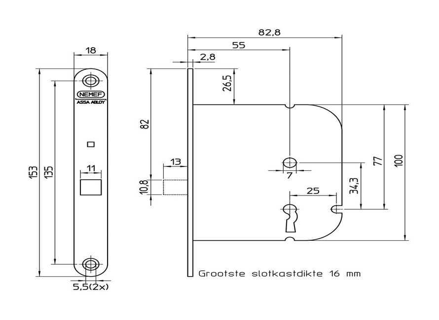 Nemef BSW 1436-55 SL34 LR