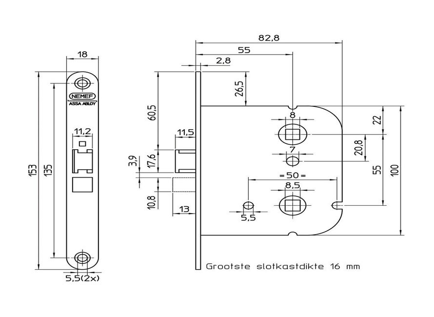 Nemef BSW 1444-55 WC55 LS