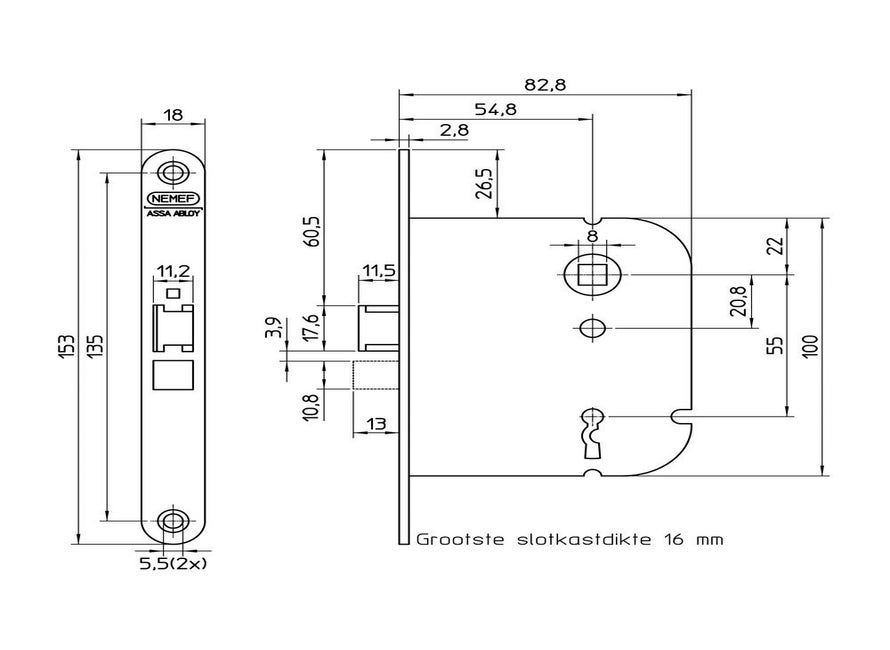 Nemef BSW 1446-55 SL55 LS