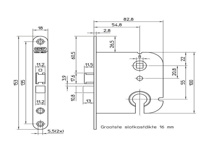Nemef BSW 1449/4-55 PC55 RS