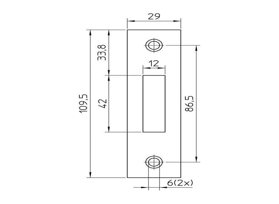 Nemef sluitplaat P4228/17 RH