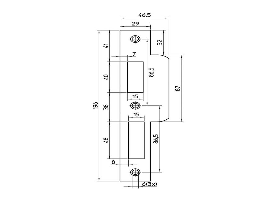 Nemef sluitplaat P4319/17 RS