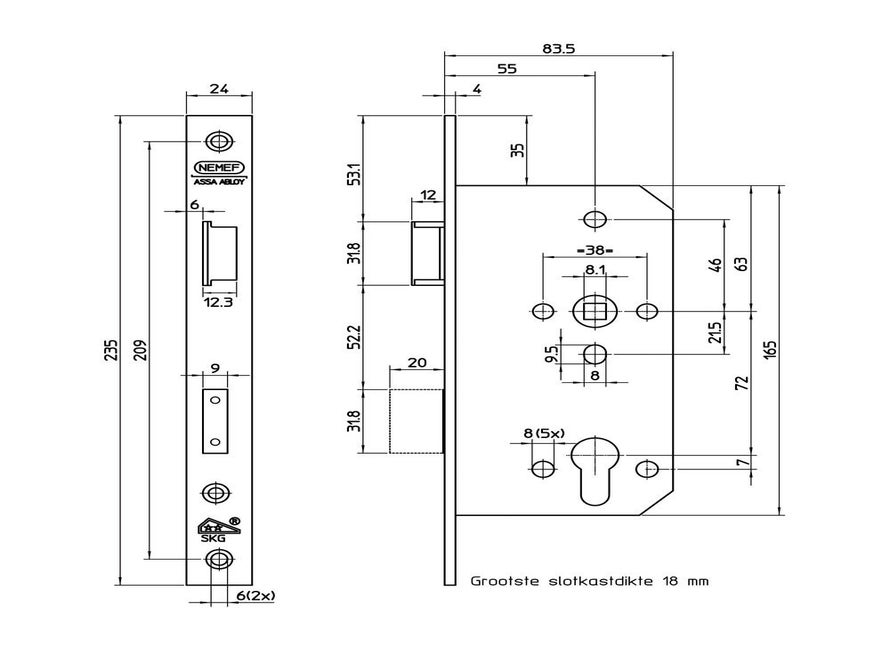 Nemef VSW 4401/17-55 PC72 LS SKG2