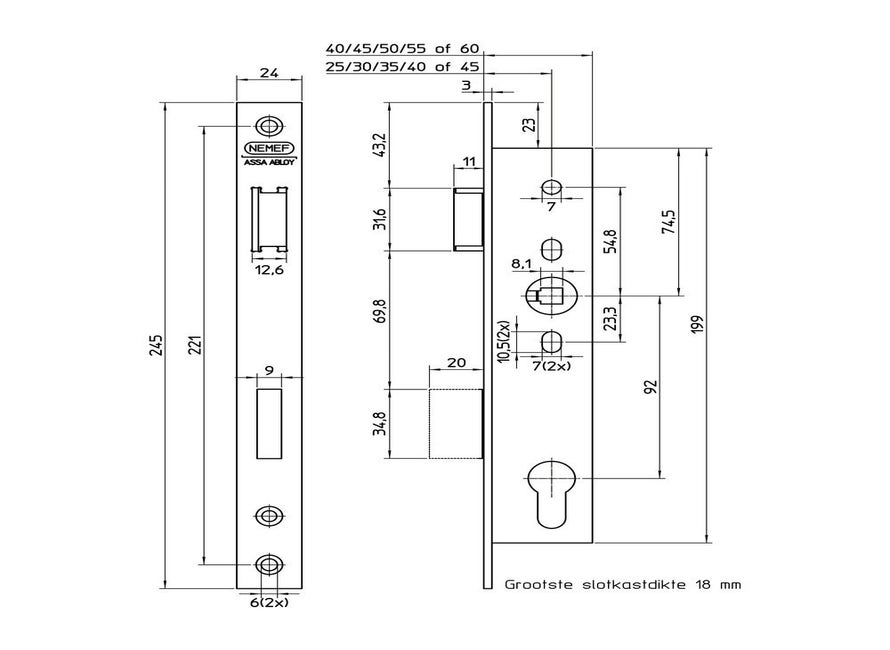 Nemef BSW 9604/07-40 PC92 RS