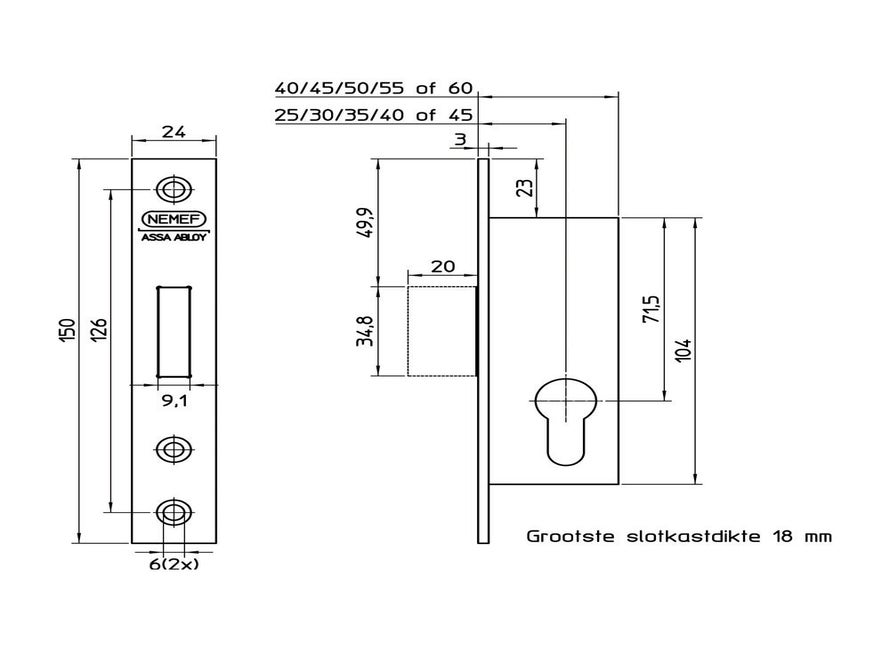 Nemef BSW 9644/07-40 PC LR