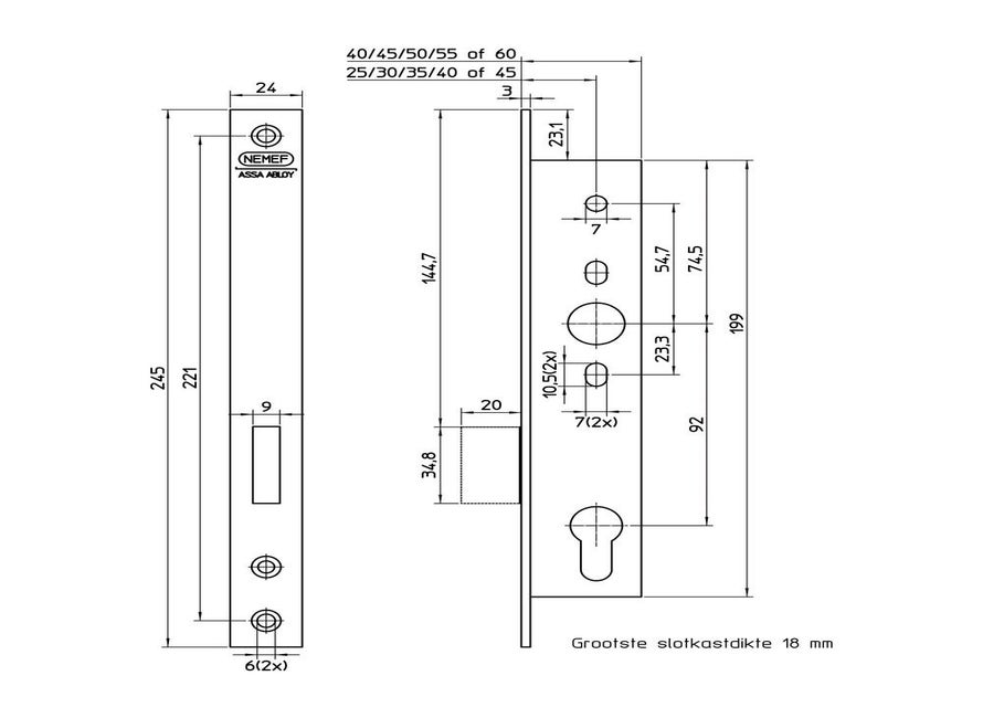 Nemef BSW 9654/07-40 PC LR