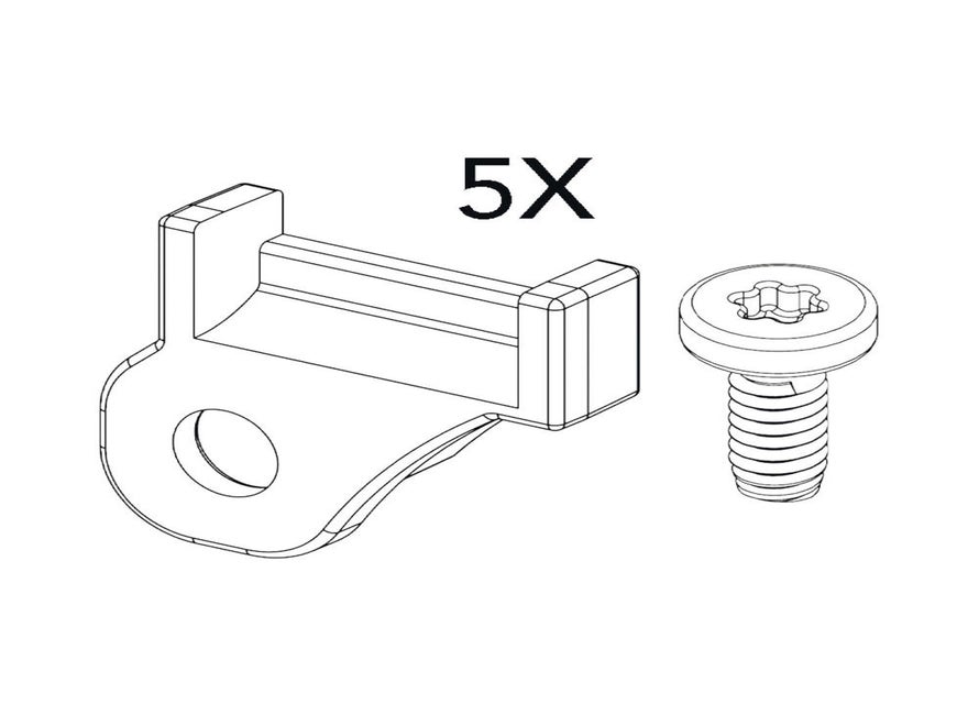 iLOQ kabelklemset S5/S10 ovale cil.