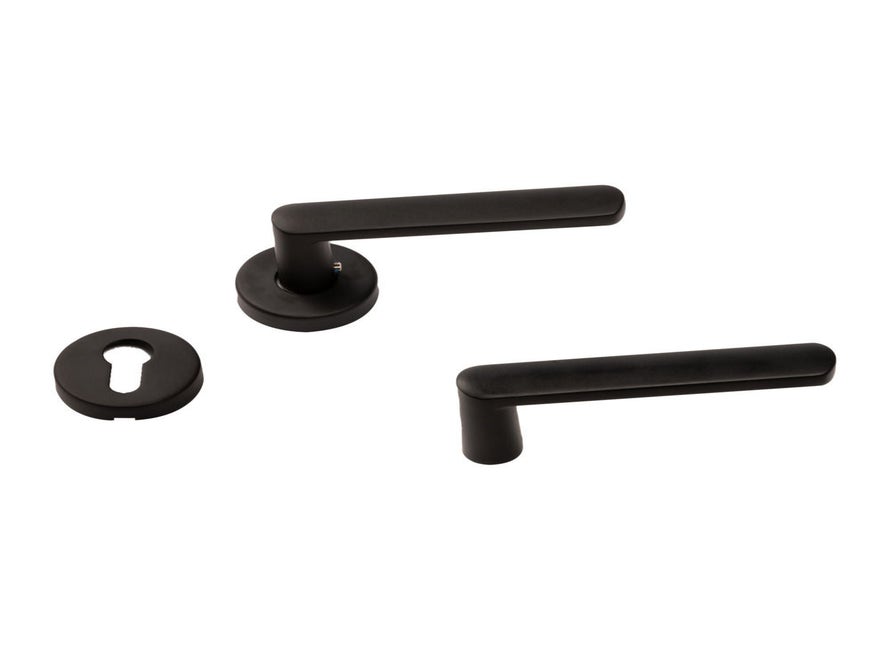 Iseo YUMA deurkruk set zwart