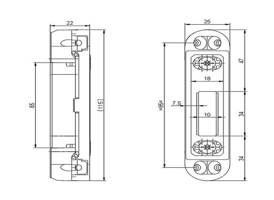 Nemef P5115 sluitplaat + onderlegpl