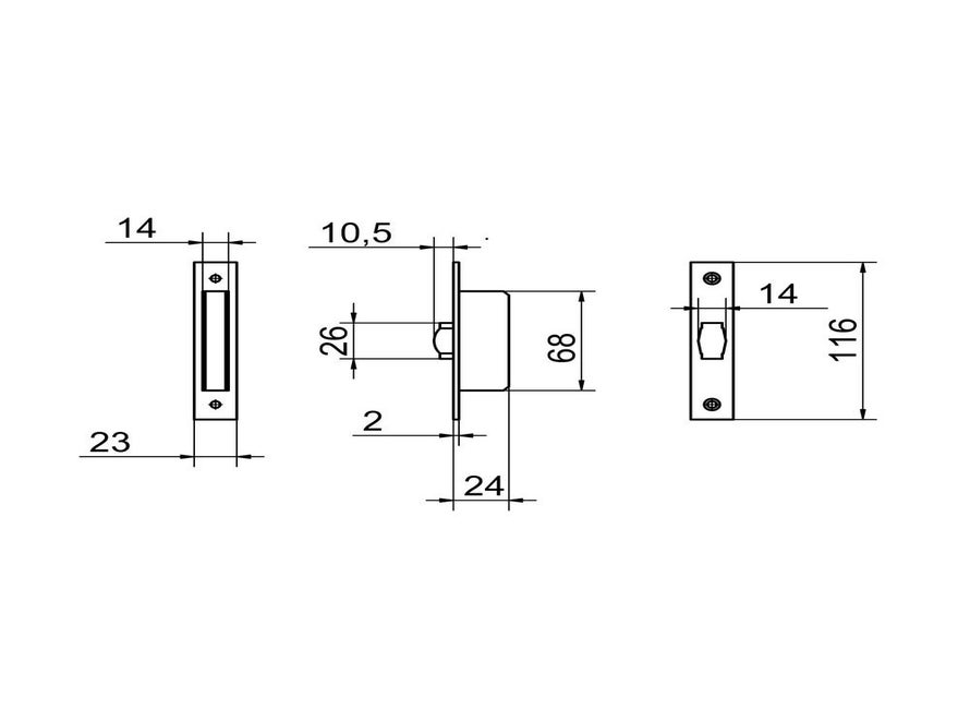 HANDIG rolschootslot aluminium blis
