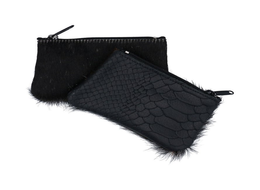 Etui à clés Peau vache petit noir