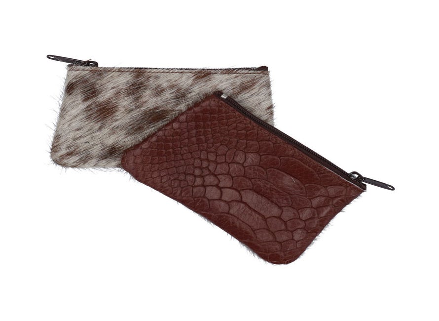 Etui à clés Peau vache petit brun