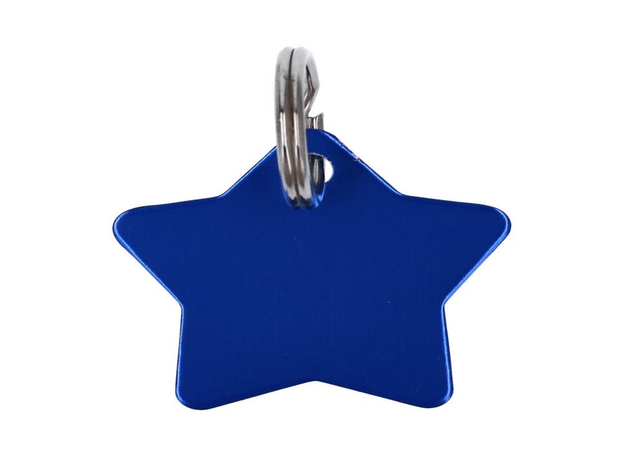 LaserTag ster aluminium blauw