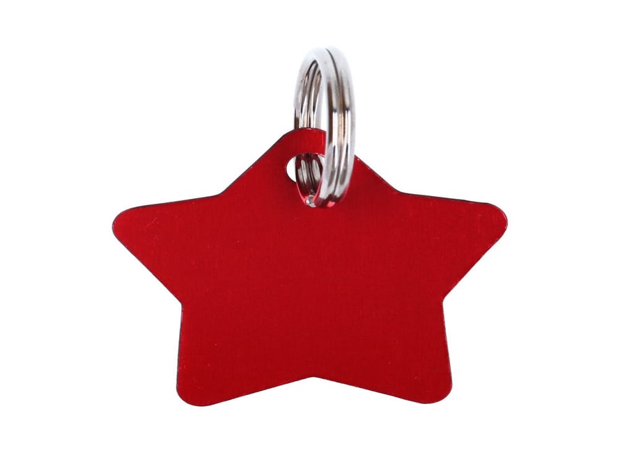 LaserTag ster aluminium rood