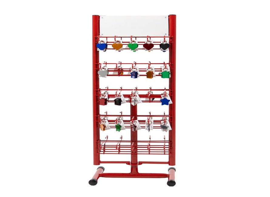 Display 50 haken LaserTags gevuld