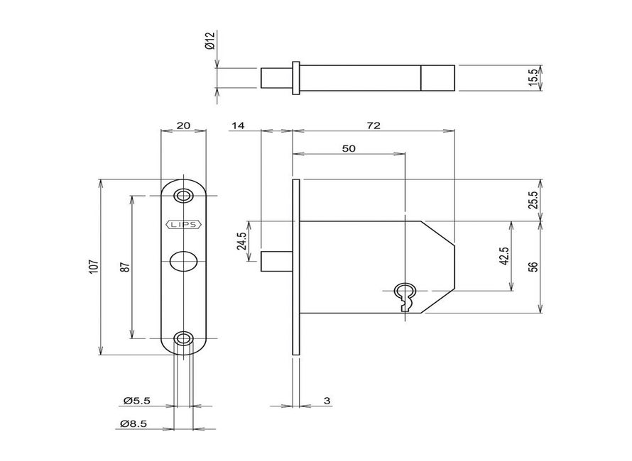 Lips BSW 2084-50/4 NSL LR K