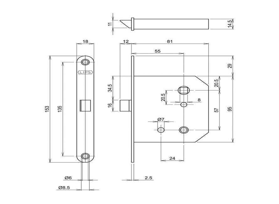 Lips BSW 2131-55-11U18 LP LR K