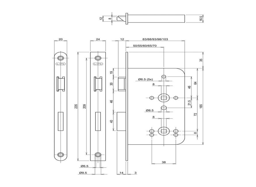 Lips PSU 2486-60-17T24 WC72 LR