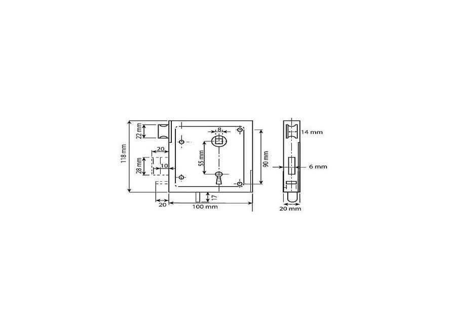 DX poortslot DM60 LR
