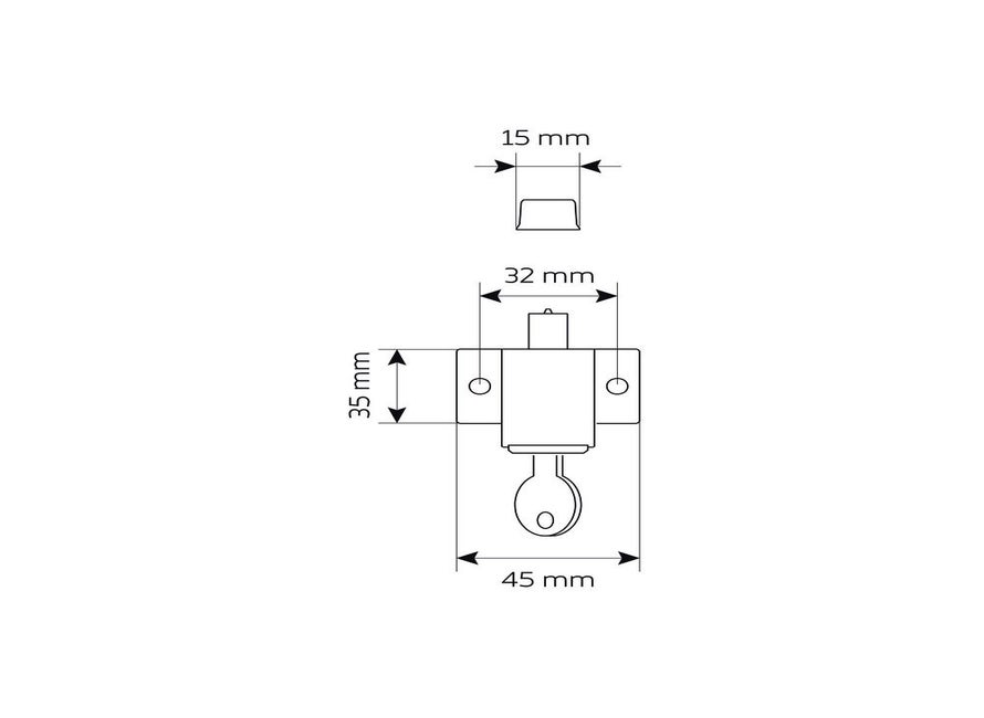 Veilig oplegslot wit ka