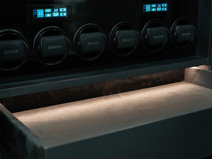Design horlogekluis met luxe interieur