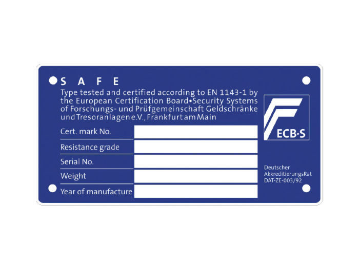 Beste inbraakwerende kluis met ECB-S label