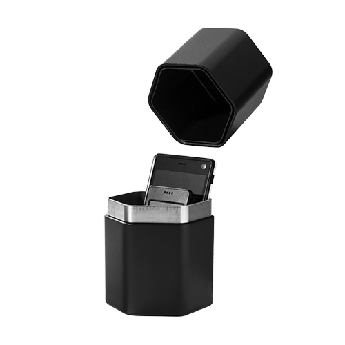 Even offline met telefoon kluis of opbergbox