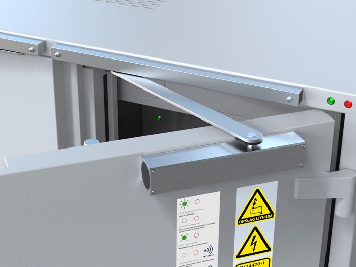 Domino's Pizza veilig opladen accu's voor elektronische bezorgfietsen en - scooters | Batteryguard accukast